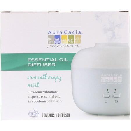 擴散器, 精油: Aura Cacia, Aromatherapy Mist, Essential Oil Diffuser, 1 Diffuser