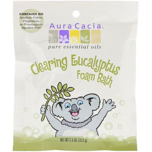 Aura Cacia, Clearing Foam Bath, Eucalyptus, 2.5 oz (70.9 g) Review