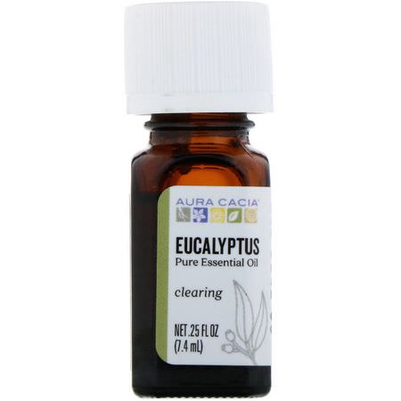 Aura Cacia Eucalyptus Oil - 桉樹油, 香精油, 香薰, 沐浴
