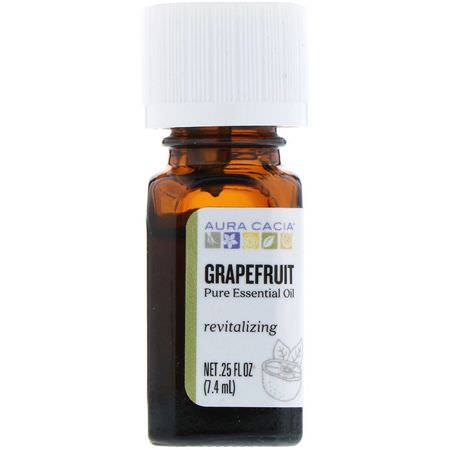 Aura Cacia Grapefruit Oil - 葡萄柚油, 提升力, 賦能, 精油