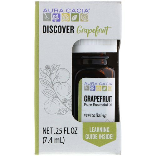Aura Cacia, Discover Grapefruit, Pure Essential Oil, .25 fl oz (7.4 ml) Review