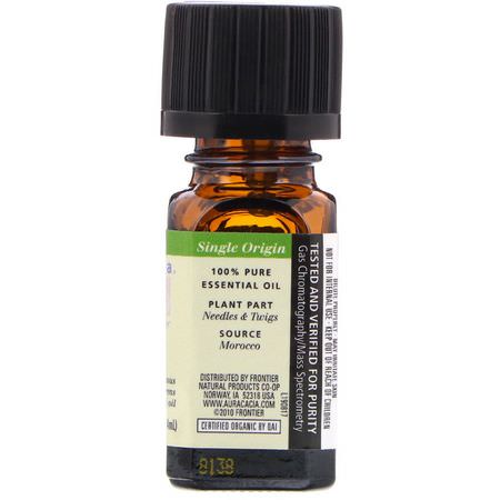 香柏油, 天平: Aura Cacia, Organic, Cypress, 0.25 fl oz (7.4 ml)