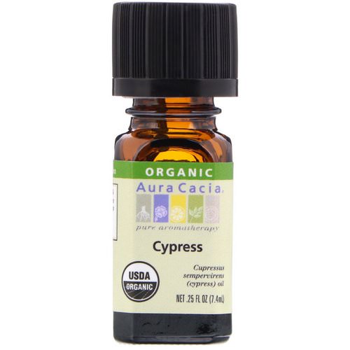 Aura Cacia, Organic, Cypress, 0.25 fl oz (7.4 ml) Review