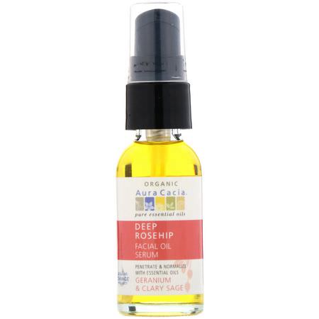 Aura Cacia Face Oils Hydrating - 保濕, 血清, 治療, 面部精油