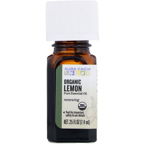 Aura Cacia, Organic Lemon, .25 fl oz (7.4 ml) Review