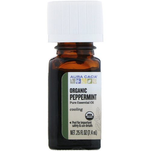 Aura Cacia, Organic, Peppermint, 0.25 fl oz (7.4 ml) Review