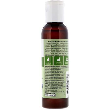 乳木果油, 按摩油: Aura Cacia, Organic, Skin Care Oil, Shea Nut, 4 fl oz (118 ml)