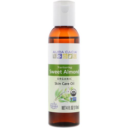 Aura Cacia, Organics, Skin Care Oil, Nurturing Sweet Almond, 4 fl oz (118 ml) Review