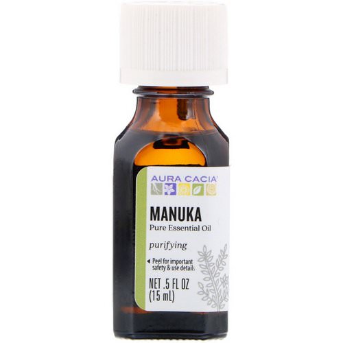 Aura Cacia, Pure Essential Oil, Manuka, .5 fl oz (15 ml) Review