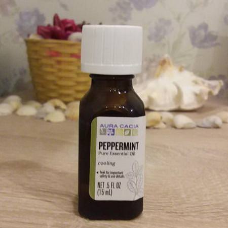 Aura Cacia Peppermint Oil - 薄荷油, 提升力, 賦能, 精油