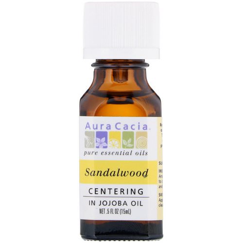 Aura Cacia, Pure Essential Oils, Sandalwood, .5 fl oz (15 ml) Review