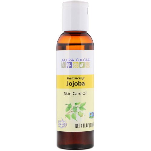 Aura Cacia, Skin Care Oil, Balancing Jojoba, 4 fl oz (118 ml) Review