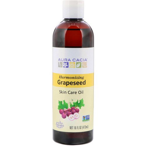 Aura Cacia, Skin Care Oil, Harmonizing Grapeseed, 16 fl oz (473 ml) Review