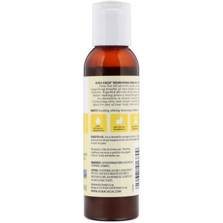 乳木果油, 按摩油: Aura Cacia, Skin Care Oil, Nourishing Shea Nut, 4 fl oz (118 ml)