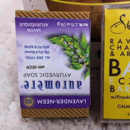 Auromere, Ayurvedic Soap With Neem, Lavender-Neem, 2.75 oz (78 g)