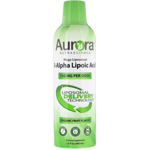 Aurora Nutrascience, Mega-Liposomal R-Alpha Lipoic Acid, Organic Fruit Flavor, 750 mg, 16 fl oz (480 ml) Review