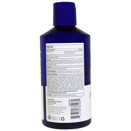 頭皮護理, 頭髮: Avalon Organics, Anti-Dandruff Shampoo, Chamomilla Recutita, 14 fl oz (414 ml)