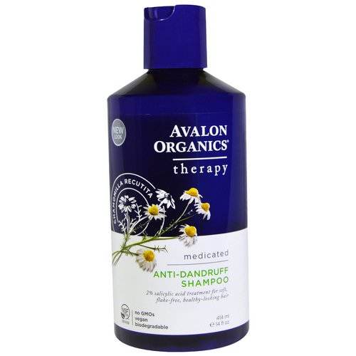 Avalon Organics, Anti-Dandruff Shampoo, Chamomilla Recutita, 14 fl oz (414 ml) Review