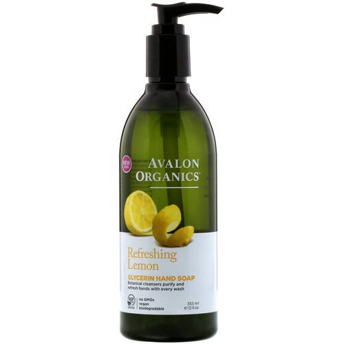 Avalon Organics, Glycerin Hand Soap, Refreshing Lemon, 12 fl oz (355 ml) Review