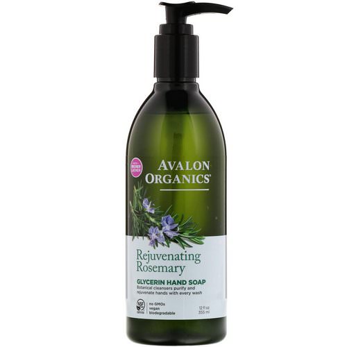 Avalon Organics, Glycerin Hand Soap, Rejuvenating Rosemary, 12 fl oz (355 ml) Review
