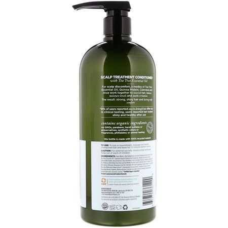 頭皮護理, 頭髮: Avalon Organics, Scalp Treatment Conditioner, Tea Tree, 32 oz (907 g)