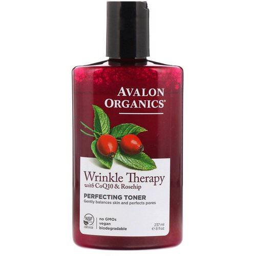 Avalon Organics, Wrinkle Therapy, With CoQ10 & Rosehip, Perfecting Toner, 8 fl oz (237 ml) Review