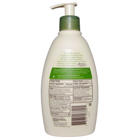 乳液, 浴液: Aveeno, Active Naturals, Daily Moisturizing Lotion, Fragrance Free, 12 fl oz (354 ml)