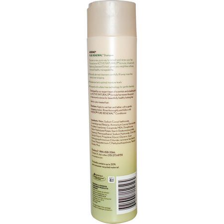 洗髮, 護髮: Aveeno, Active Naturals, Pure Renewal Shampoo, 10.5 fl oz (311 ml)