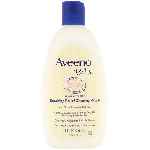 Aveeno, Baby, Soothing Relief Creamy Wash, Fragrance Free, 8 fl oz (236 ml) Review