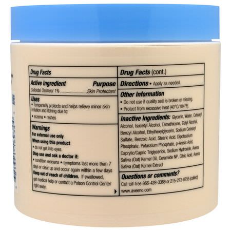 皮膚發癢, 乾燥: Aveeno, Eczema Therapy Itch Relief Balm, 11 oz (312 g)