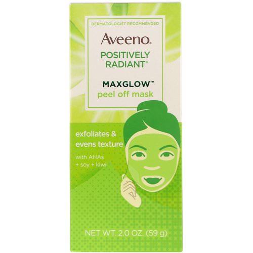 Aveeno, Positively Radiant, MaxGlow Peel Off Mask, 2 oz (59 g) Review