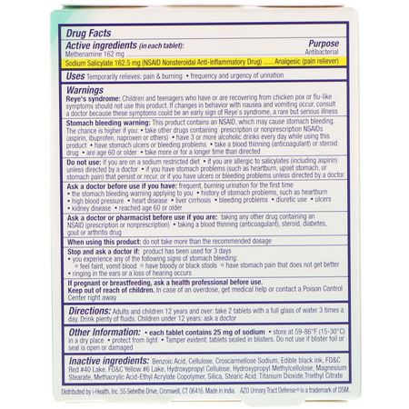 婦女保健品, 補品: Azo, Urinary Tract Defense, Antibacterial Protection, 24 Tablets