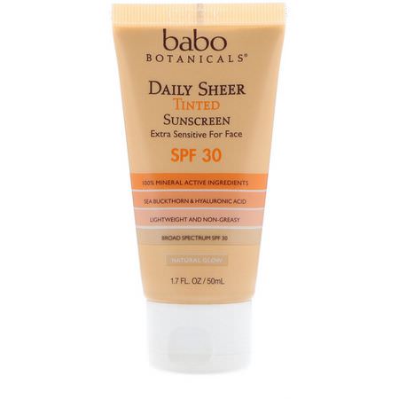 Babo Botanicals Face Sunscreen - 臉部防曬霜, 沐浴