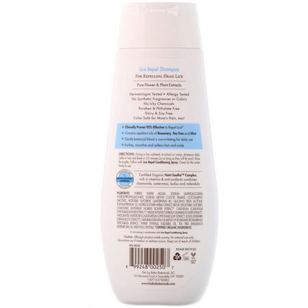 嬰兒洗髮水, 頭髮: Babo Botanicals, Lice Repel Shampoo, 8 fl oz (237 ml)