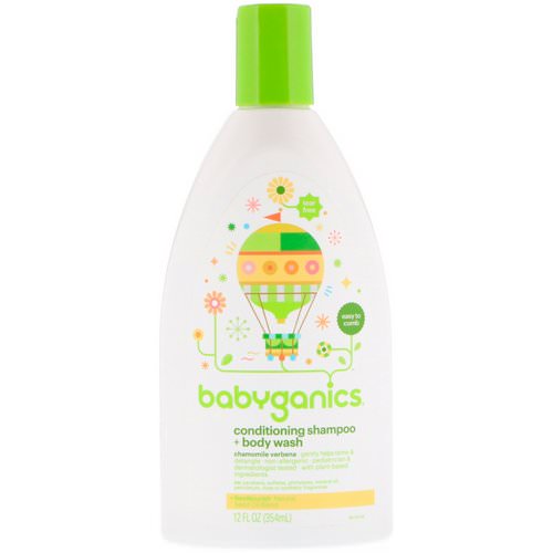 BabyGanics, Conditioning Shampoo + Body Wash, Chamomile Verbena, 12 fl oz (354 ml) Review