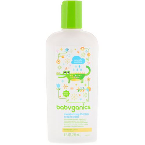 BabyGanics, Moisturizing Therapy Cream Wash, Naturally Soothing, 8 fl oz (236 ml) Review