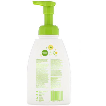 沐浴露, 嬰兒沐浴露: BabyGanics, Shampoo + Body Wash, Chamomile Verbena, 16 fl oz (473 ml)