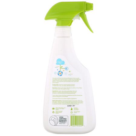 家用多功能清潔劑: BabyGanics, Toy & Highchair Cleaner, Fragrance Free, 17 fl oz (502 ml)