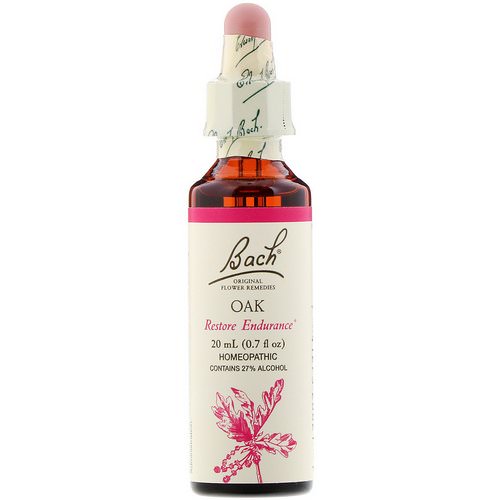 Bach, Original Flower Remedies, Oak, 0.7 fl oz (20 ml) Review
