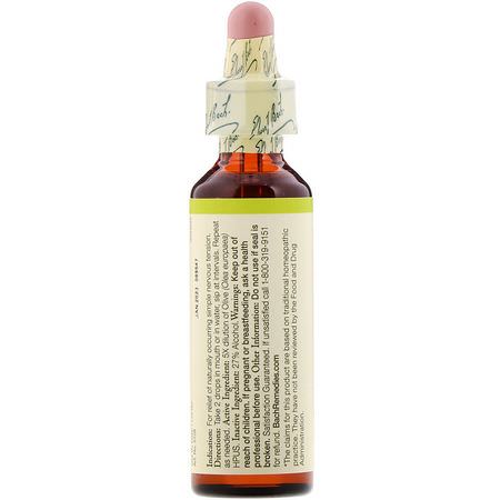 順勢療法, 花: Bach, Original Flower Remedies, Olive, 0.7 fl oz (20 ml)