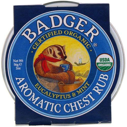 Badger Company, Aromatic Chest Rub, Eucalyptus & Mint, 2 oz (56 g) Review