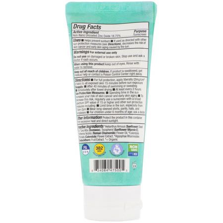 身體防曬霜: Badger Company, Baby Sunscreen Cream, SPF 30 PA+++, Chamomile & Calendula, 2.9 fl oz (87 ml)