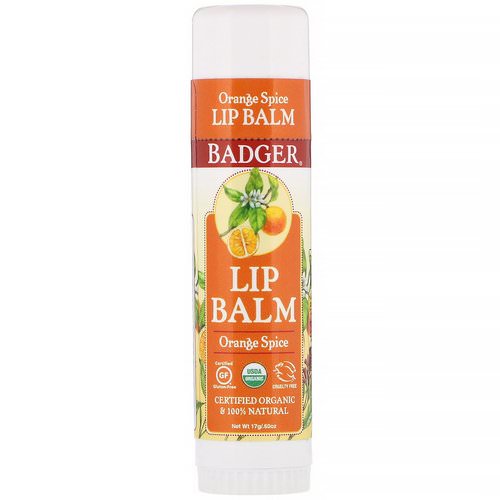 Badger Company, Lip Balm, Orange Spice, .60 oz (17 g) Review