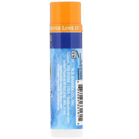 潤唇膏, 護唇: Badger Company, Lip Balm, Tangerine Breeze, .15 oz (4.2 g)