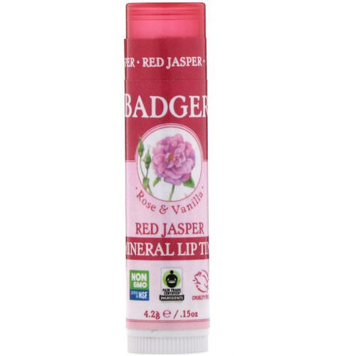 Badger Company, Mineral Lip Tint, Red Jasper, .15 oz (4.2 g) Review