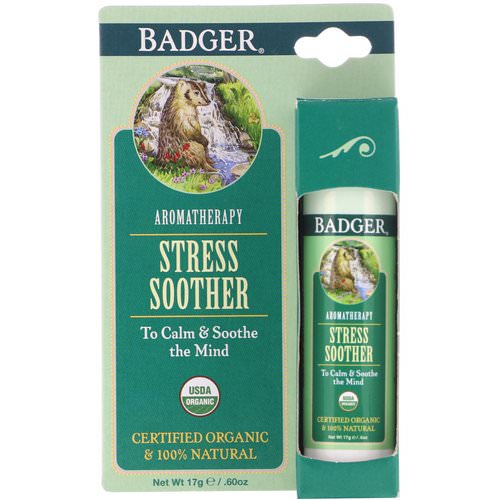 Badger Company, Stress Soother, Tangerine & Rosemary, .60 oz (17 g) Review