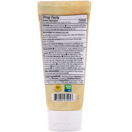 身體防曬霜: Badger Company, Tinted Mineral Sunscreen Cream, Broad Spectrum SPF 30, Unscented, 2.9 fl oz (87 ml)