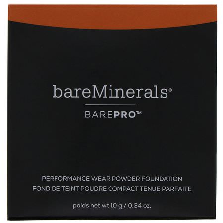 基礎, 臉部: Bare Minerals, BarePro, Performance Wear Powder Foundation, Chai 26, 0.34 oz (10 g)