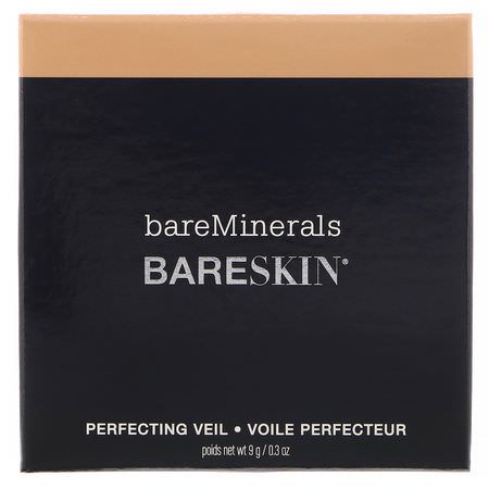 定型噴霧, 粉末: Bare Minerals, BARESKIN, Perfecting Veil, Tan/Dark, 0.3 oz (9 g)