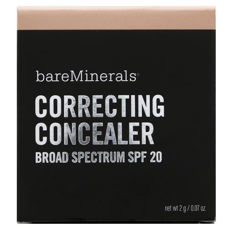 遮瑕, 臉部: Bare Minerals, Correcting Concealer, SPF 20, Light 1, 0.07 oz (2 g)